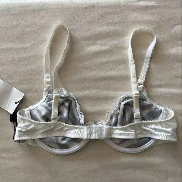 Vintage 90s Dolce & Gabbana Bra in Zebra Print w/ Logo - Picture 10 of 15